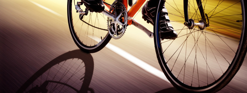 man riding bke